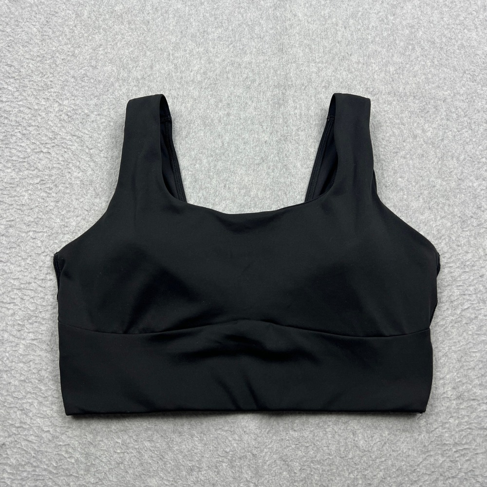 Gymshark Longline Sports Bra Womens Medium Black Medium Support Training B4A9L